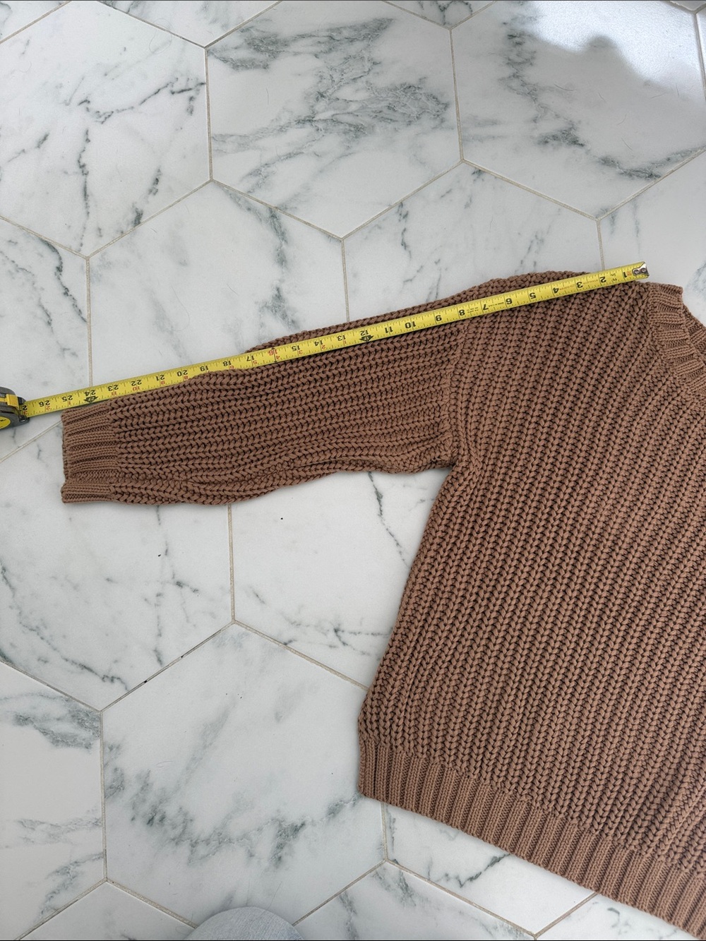 Marea Beach Crewneck Chunky Knit Sweater - Brown - Picture 5 of 8